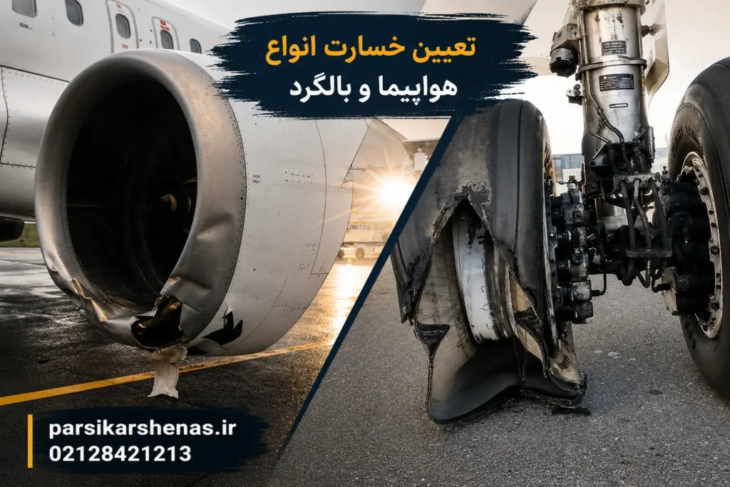 تعیین خسارت انواع هواپیما و بالگرد توسط کارشناس رسمی دادگستری