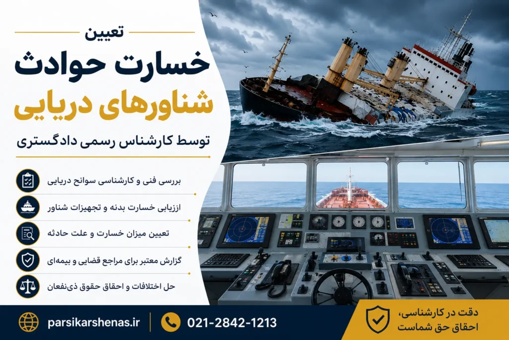 تعیین خسارت حوادث شناور های دریایی