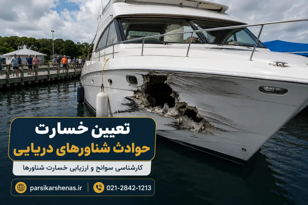 تعیین خسارت کشتی باری توسط  کارشناس رسمی امور وسائط نقلیه دریایی و غواصی
